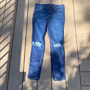 Hollister Blue Distressed Women Jeans